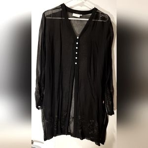 JACKPOT by Carli Gry | Black Sheer Top